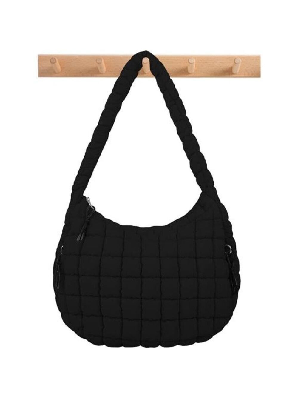 Womens Quilted Puffer Tote Bag Large Crossbody Shoulder Nylon Hobo Carryall Bag